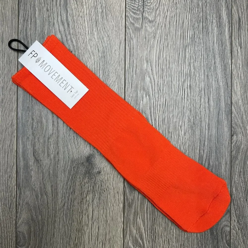 2 Pack Free People FP Movement Last Lap Tube Socks Lucky Honey Orange Green